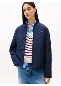 Tommy Jeans Damen Blouson "TJW REG ONION QUILT JACKET", blau, casual, Gr. XS, unifarben, Web, Steppware, Obermaterial: 100% Polyamid, Jacken
