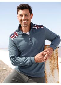 Marco Donati Herren Sweatshirt, blau, Gr. 44, meliert, 50% Baumwolle, 50% Polyester, Sweatshirts