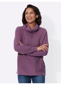 Casual Looks Damen Rollkragenpullover "Pullover", lila, Gr. 40, unifarben, 50% Baumwolle, 50% Polyacryl, Pullover