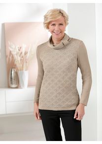 CLASSIC Damen Rollkragenpullover "Pullover", beige, Gr. 38, unifarben, 70% Polyacryl, 30% Schurwolle, Pullover
