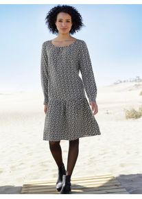 Heine Damen Druckkleid "Druck-Kleid", schwarz, Gr. 44, gemustert, animal-print, mehrfarbig, bedruckt, 100% Viskose, Kleider