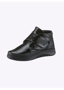 Casual Looks Damen Stiefelette, Gr. 37, schwarz, Lackleder, feminin, Schuhe