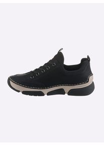 Rieker Damen Sneaker, Gr. 38, schwarz, Lederimitat, sportlich, Schuhe