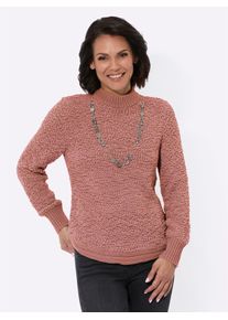 Casual Looks Damen Strickpullover "Pullover", rot, Gr. 40, unifarben, 65% Polyester, 35% Baumwolle, Pullover