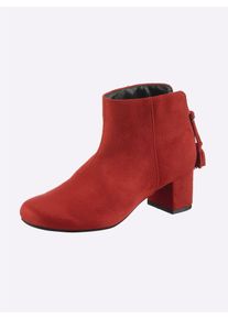 Andrea Conti Damen Stiefelette, Gr. 36, rot, Textil, modisch, Schuhe