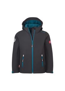 Trollkids Kinder Softshelljacke "KIDS TROLLFJORD JACKET", schwarz, sportlich, Gr. 128, Obermaterial: 94% Polyester, 6% Elasthan, Jacken
