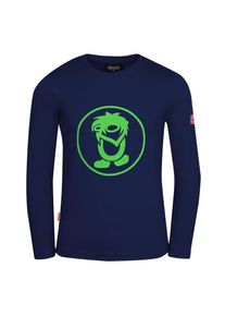 Trollkids Kinder Langarmshirt "KIDS TROLL LONGSLEEVE", blau, sportlich, Gr. 140, Obermaterial: 65% Baumwolle, 35% Polyester, Shirts