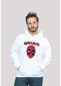 F4NT4STIC Herren Kapuzenpullover "Marvel Deadpool Seriously", weiß, casual, Gr. XXXL, Obermaterial: 65% Baumwolle, 35% Polyester, Pullover, Print