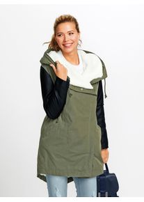 Inspirationen Damen Parka, schwarz, Gr. 36, unifarben, 100% Polyester, Wattierung:100% Polyester, Ärmel:100% Viskose, Ärmelfutter:100% Polyester,