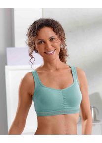 wäschepur WÄSCHEPUR Damen Bustier, Gr. 36marine, salbei, 60% Polyester, 40% Baumwolle, BHs