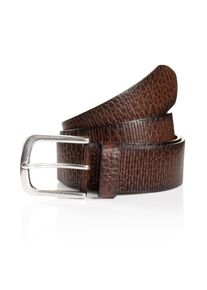 Tom Tailor Damen Ledergürtel "TTROY", braun, Gr. 120, Rindsleder, Gürtel, 4 cm breiter Herrengürtel, ideal zu Jeans und Chino, bis Gr. 120