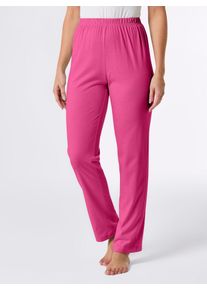 wäschepur WÄSCHEPUR Damen Schlafhose, Gr. 36, pink, 100% Baumwolle, gemustert, gepunktet, Hosen
