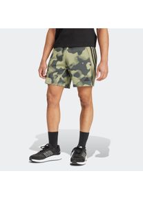 Herren Shorts "M FI 3S SHO AOP", beige, sportlich, Gr. M, adidas Sportswear, Obermaterial: 64% Baumwolle, 36% Polyester, Hosen