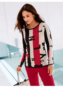 Inspirationen Damen Strickpullover "Jacquard-Pullover", bunt, Gr. 40, gemustert, mehrfarbig, 100% Baumwolle, Pullover