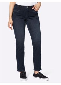 Casual Looks Damen Thermojeans, blau, Gr. 20, unifarben, 78% Baumwolle, 20% Polyester, 2% Elasthan, Jeans