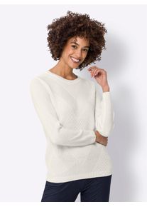 Classic Basics Damen Strickpullover "Langarm-Pullover", beige, Gr. 38, unifarben, 100% Polyacryl, Pullover