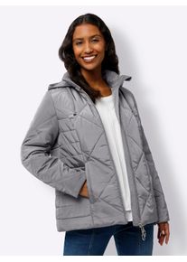 Heine Damen Steppjacke, grau, Gr. 46, unifarben, 100% Polyester, Wattierung:100% Polyester, Jacken