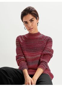 Inspirationen Damen Strickpullover "Pullover", rot, Gr. 38, meliert, 100% Polyacryl, Pullover