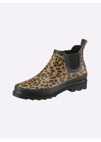Heine Damen Gummistiefelette, Gr. 42, gelb, Gummi, modisch, Schuhe