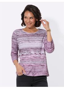 Casual Looks Damen 3/4-Arm-Shirt "Druck-Shirt", rosa, Gr. 36, gemustert, mehrfarbig, bedruckt, gestreift, 50% Baumwolle, 50% Modal, Shirts