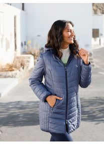 Casual Looks Damen Wendejacke, blau, Gr. 36, unifarben, 100% Polyester, Wattierung:100% Polyester, Jacken