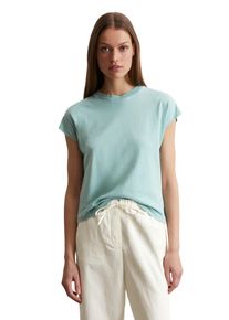 Marc O'Polo MARC O'POLO Damen T-Shirt, blau, casual, Gr. XL, Jersey, Obermaterial: 100% Baumwolle, Shirts
