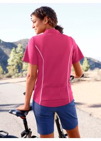 Catamaran Damen Funktionsshirt "Fahrradshirt", pink, Gr. 36, gemustert, mehrfarbig, 100% Polyester, Shirts