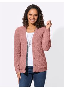 Casual Looks Damen Strickjacke, rot, Gr. 40, unifarben, 58% Polyester, 42% Baumwolle, Strickjacken