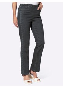 Classic Basics Damen Schlupfjeans, schwarz, Gr. 27, unifarben, 81% Baumwolle, 17% Polyester, 2% Elasthan, Jeans