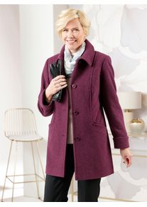 CLASSIC Damen Wolljacke, rot, Gr. 42, unifarben, meliert, 60% Wolle, 30% Polyester, 10% Kaschmir, Jacken
