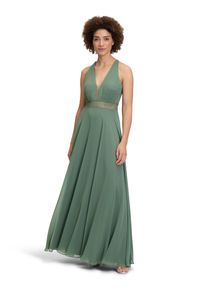 Vera Mont Damen Abendkleid "Vera Mont Abendkleid mit Spitze", grün, festlich, Gr. 42, Obermaterial: 100% Polyester. Besatz: 100% Polyester. Futter: