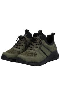 Rieker Damen Sneaker, Gr. 39, grün, Lederimitat, sportlich, Schuhe