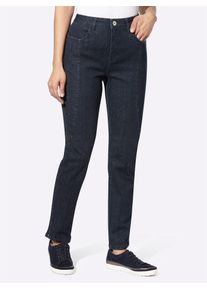 Damen Bequeme Jeans, blau, Gr. 20, unifarben, 99% Baumwolle, 1% Elasthan, Jeans