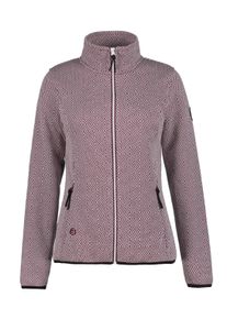 Icepeak Damen Fleecejacke "D STRICKFLEECEJACKE AIKES", rot, sportlich, Gr. XL, Strick, Obermaterial: 100% Polyester, Jacken, Wärmend