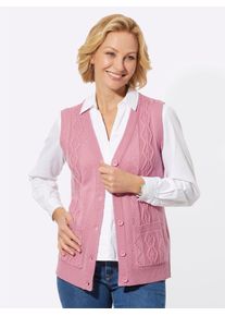Classic Basics Damen Strickweste, rosa, Gr. 38, unifarben, 100% Polyacryl, Westen