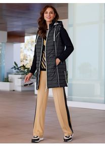 Inspirationen Damen Longweste, schwarz, Gr. 36, unifarben, 100% Polyester, Westen