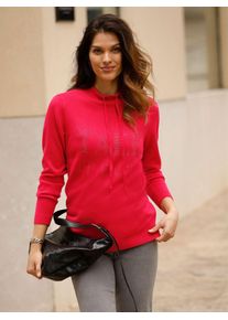 Classic Basics Damen Strickpullover "Rundhals-Pullover", pink, Gr. 48, unifarben, 100% Polyacryl, Pullover