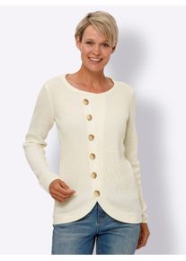 Classic Basics Damen Strickpullover "Langarm-Pullover", beige, Gr. 44, unifarben, 100% Polyacryl, Pullover