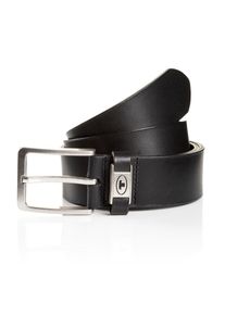 Tom Tailor Damen Ledergürtel "TTCOREY", schwarz, Gr. 85, Rindsleder, Gürtel, 4 cm breiter Herrengürtel, ideal zu Jeans und Chino, bis Gr. 120