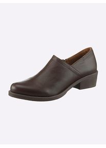Andrea Conti Damen Stiefelette, Gr. 36, braun, Leder, Rindsleder, Glattleder, modisch, Schuhe
