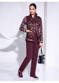 CRÉATION L CREATION L Damen Steppwesteburgund, graphit, Gr. 38, unifarben, 55% Polyester, 45% Polyamid, Einsatz:6% Elasthan, 65% Viskose, 29% Polyamid,