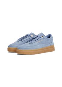 Tommy Hilfiger Damen Plateausneaker "MODERN COURT SNEAKER SUEDE", Gr. 41, blau, Veloursleder, unifarben, sportlich, Schuhe, Freizeitschuh, Halbschuh,