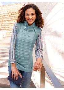 Casual Looks Damen Pullunder "Pullunder", grün, Gr. 40, unifarben, 50% Baumwolle, 50% Polyacryl, Pullover