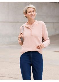 Classic Basics Damen Polokragenpullover "Polopullover", beige, Gr. 40, unifarben, 100% Polyester, Pullover