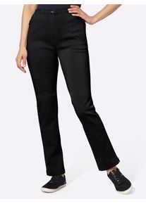 Classic Basics Damen Thermohose, schwarz, Gr. 40, unifarben, 76% Viskose, 21% Polyamid, 3% Elasthan, Hosen