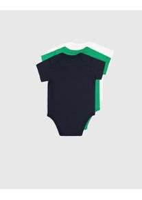 Champion Kinder Langarmbody "3PK SHORTSLEEVE BODYSUITS"nny, wht, bai, sportlich, Gr. 9, Obermaterial: 100% Baumwolle, Bodies