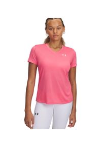 Under Armour Damen T-Shirt "TECH"super pink,, weiß, sportlich, Gr. XL, Obermaterial: 100% Polyester, Shirts