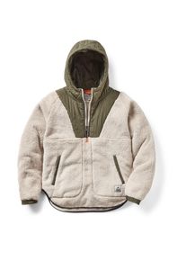 Passenger Beaumont Recycled Sherpa Hooded Fleece Fleecejacke Damen (Gr M |beige)
