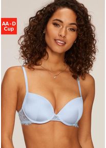 Lascana Push-up-BH 'Alana' blau Gr. 70D. Kissen und mit Bügel