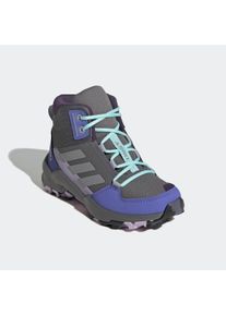adidas terrex Wanderschuh "TERREX AX4R MID", Gr. 33grau four, matte silber, semi flash aqua, Textil, Synthetik, sportlich, Schuhe
